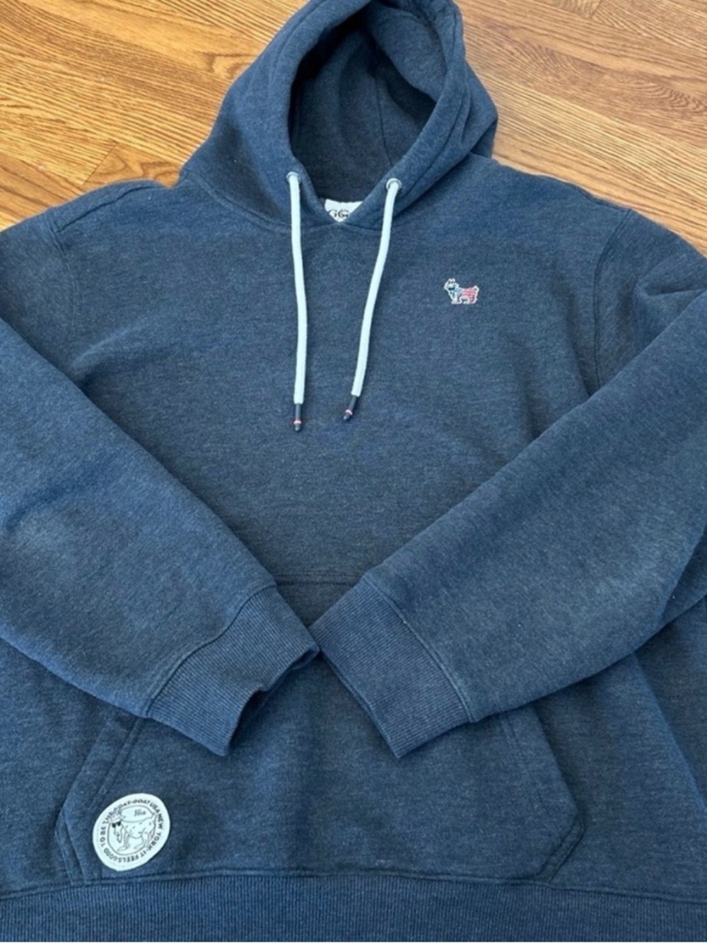 Cozy Women's Dark Heather Blue Pullover Hoodie